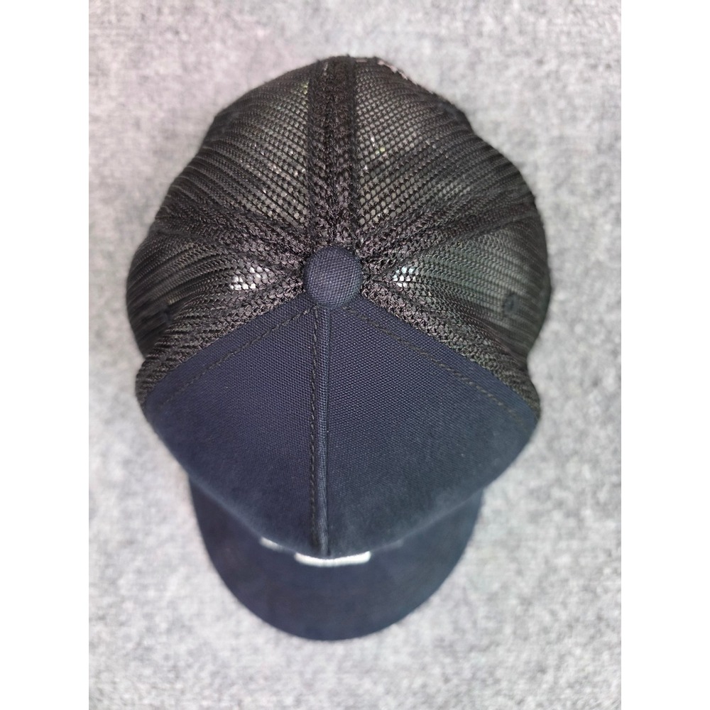 BMW Motorrad Trucker Hat Mens OSFA Navy Blue Black Snapback Mesh Cap - Picture 2 of 10